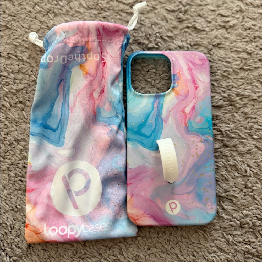 Marble Phone Case - Pink and Blue